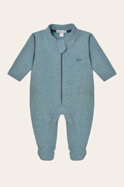 Foto Macacão Glace Zíper Azul Jeans