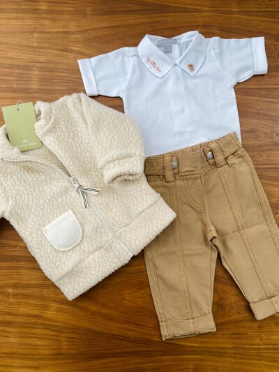 Foto Calça Céu Sarja Camelo