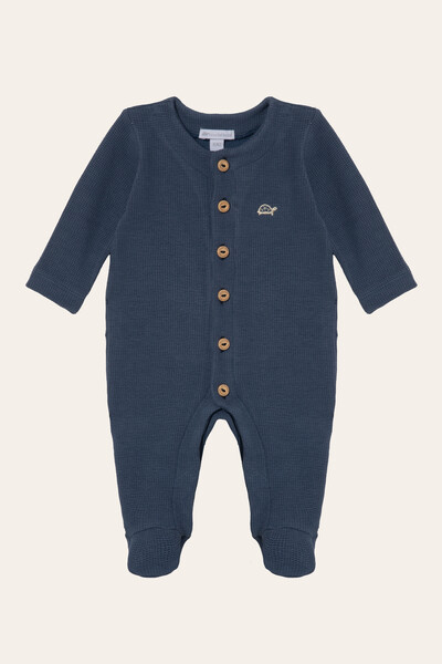 Foto Macacão Waffle Azul