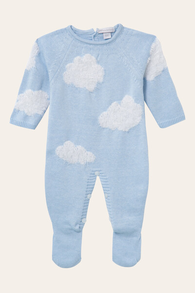 Foto Macacão Nuvem Azul Bebê