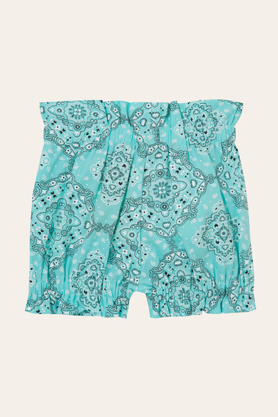 FotoShorts Laço Bandana Azul Acqua