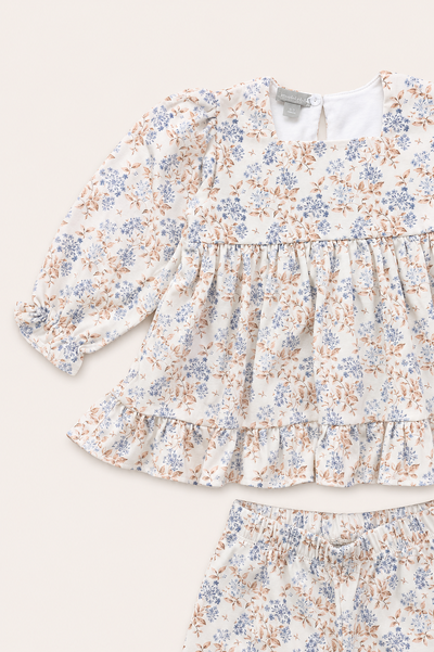 Foto Pijama Floral Pima Rosa Lilás