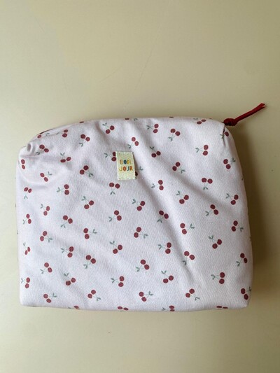 Foto Necessaire Cereja Rosa Vinho