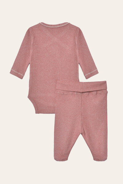 FotoConjunto Kimono Canelado Terracota