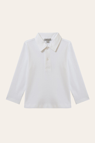 Foto Camiseta Polo Manga Longa Pima Branco