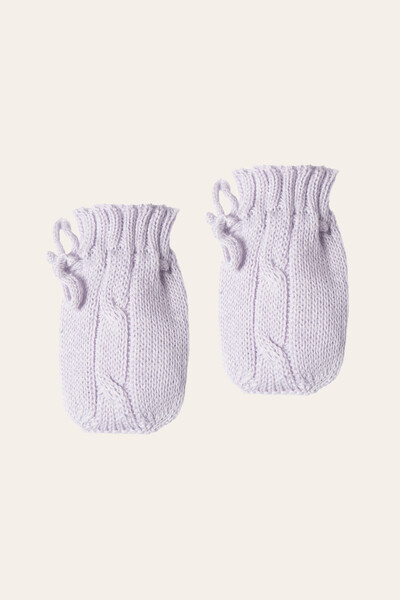 FotoKit Gorro e Luva Tricot Lilás