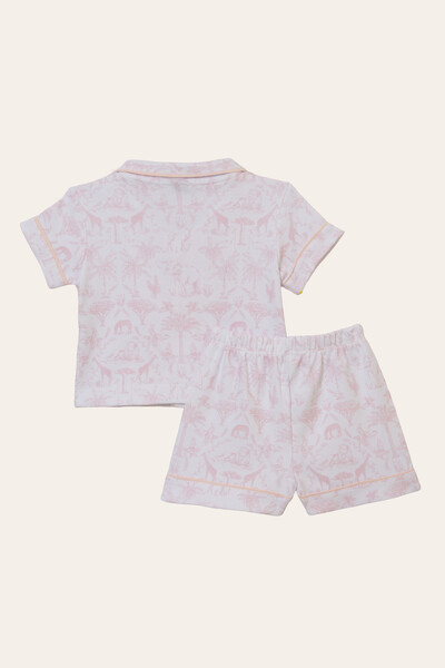 FotoPijama Toile du Jouy Algodão Egípcio Rosa