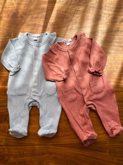 Foto Macacão Canelado Babadinho Terracota