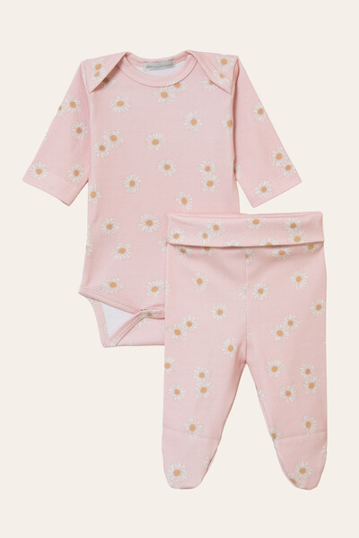 Foto Conjunto Daisy Algodão Egípcio Rosa