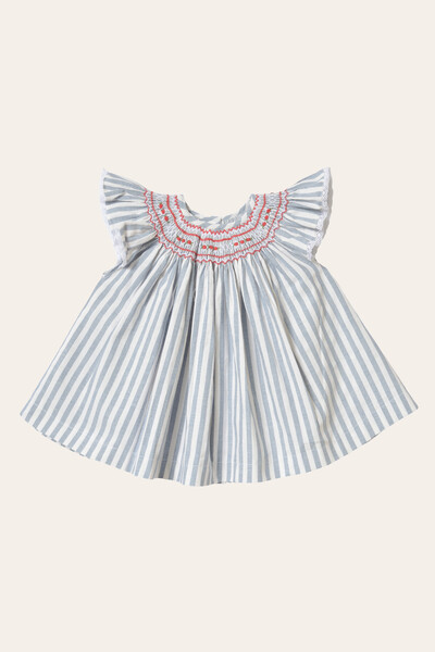 FotoVestido Isabel Listrado Azul Jeans