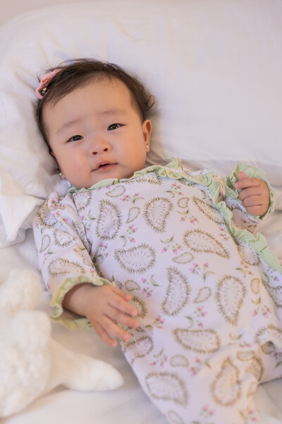 Foto Macacão Babadinho Paisley Algodão Egípcio Colorido