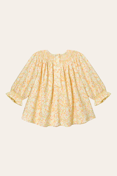 FotoVestido Smock Floral Pima Amarelo