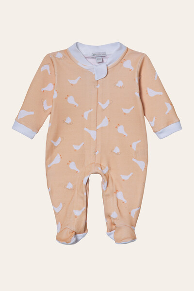 Foto Macacão Patinhos Algodão Egípcio Amarelo