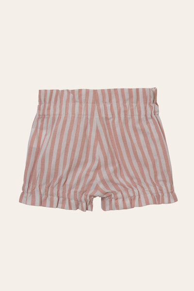 FotoShorts Laço Listrinha Rosa