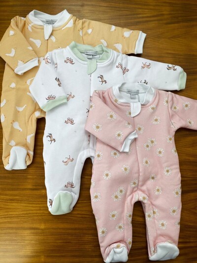 Foto Macacão Astronauta Patinhos Algodão Egípcio Amarelo