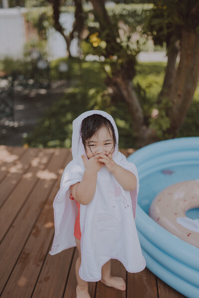 Foto Poncho Unicornio Rosa