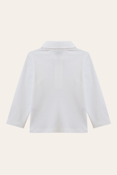 Foto Camiseta Polo Manga Longa Pima Branco