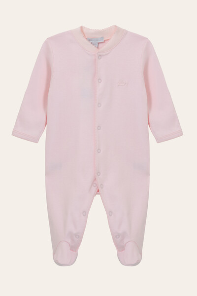 Foto Macacão Essencial Pima com Pé Rosa Bebê