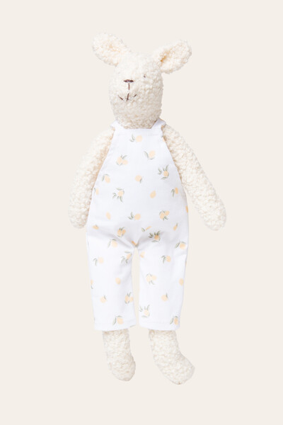 Foto Urso Fofinho Jardineira Limão Off White Mostarda