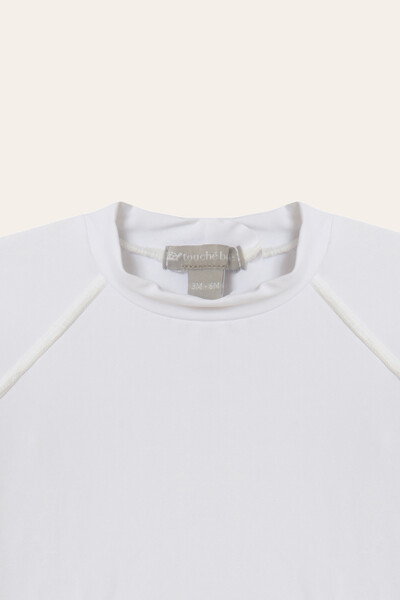 Foto Camiseta Praia Manga Longa Branco