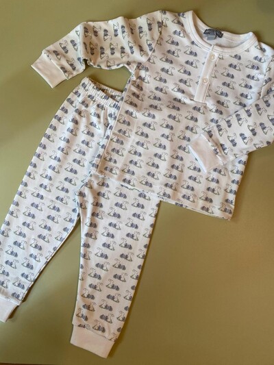 FotoPijama Coelho Pima Azul