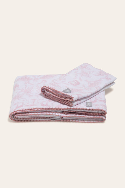 Foto Kit Falda Estampa Toile du Jouy Rosa