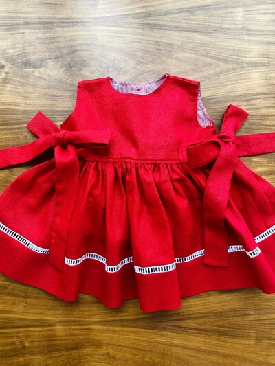 FotoVestido Alice Linho Vermelho