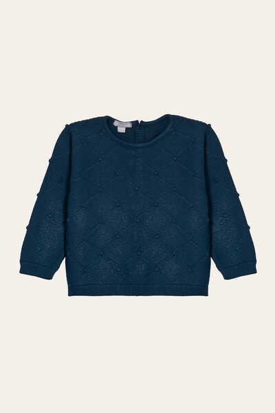 Foto Casaco Tricot Fortaleza Índigo