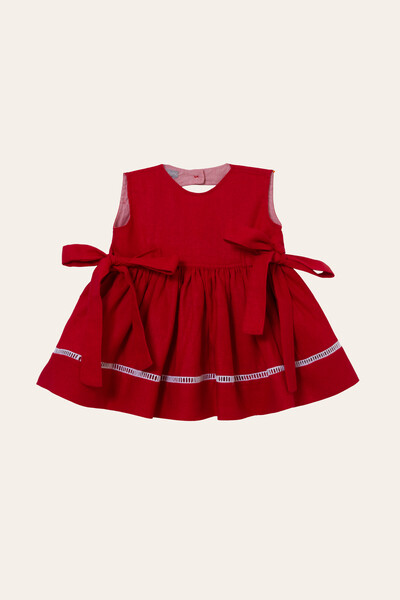 Foto Vestido Alice Linho Vermelho