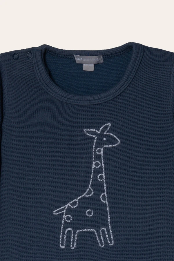 Conjunto Felicidade Waffle Azul