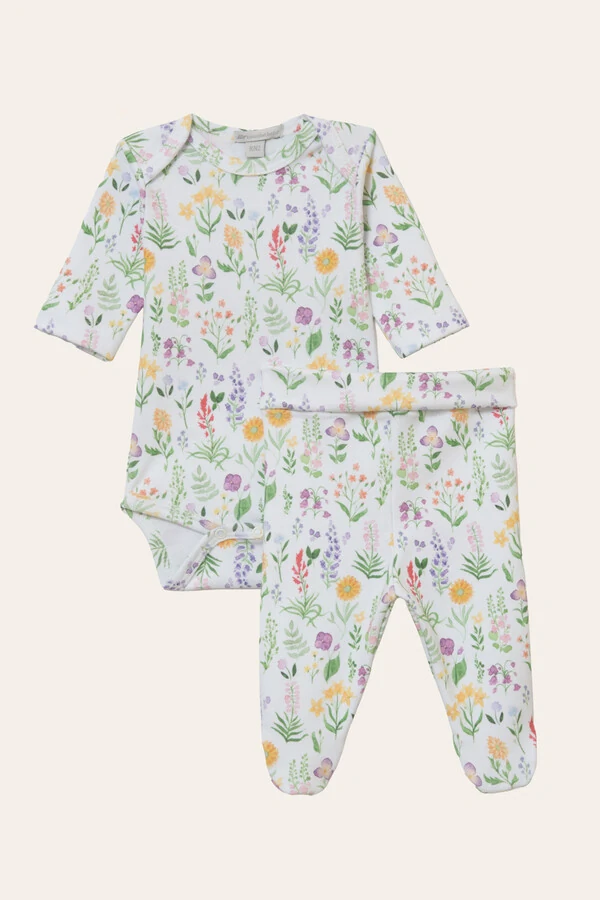 Conjunto Algodão Egípcio Botânico Colorido