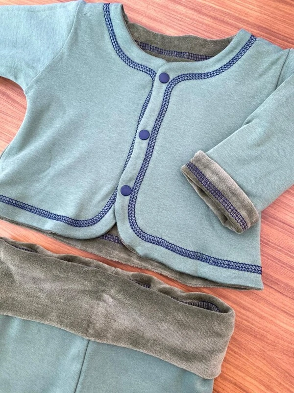 Conjunto Dupla Face Plush Verde