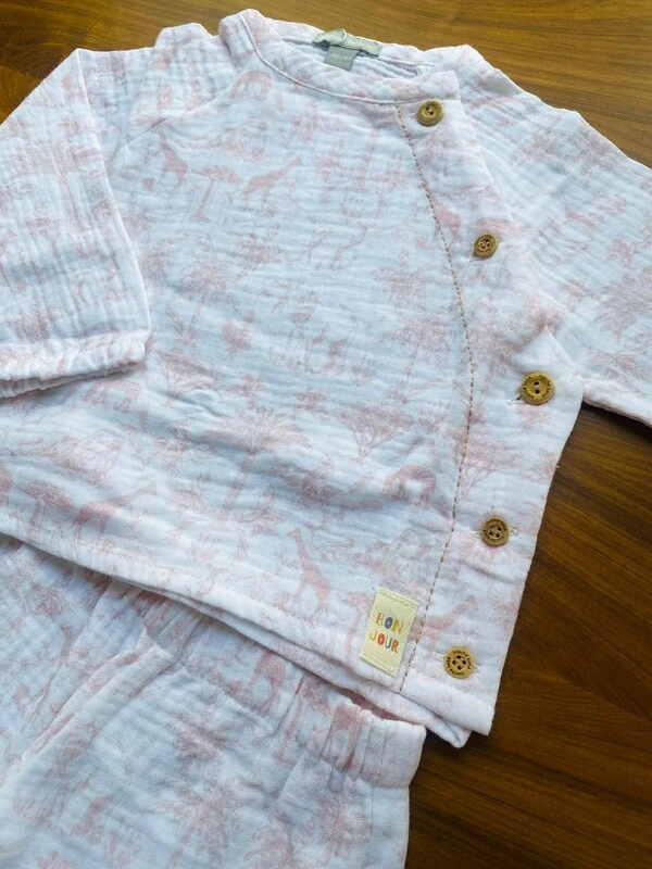 Conjunto Gaze Toile Du Jouy Rosa