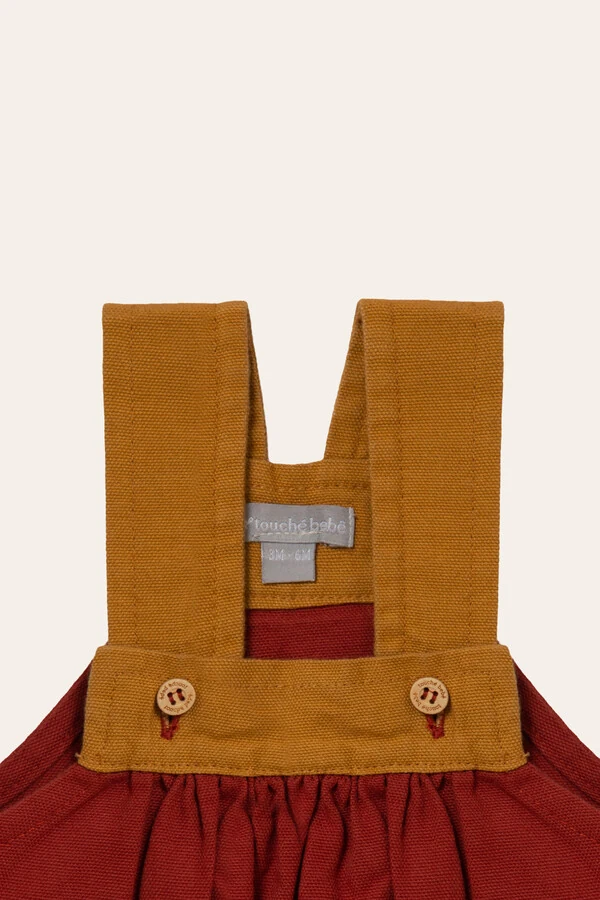 Jardineira Guga Sarja Vinho Mostarda