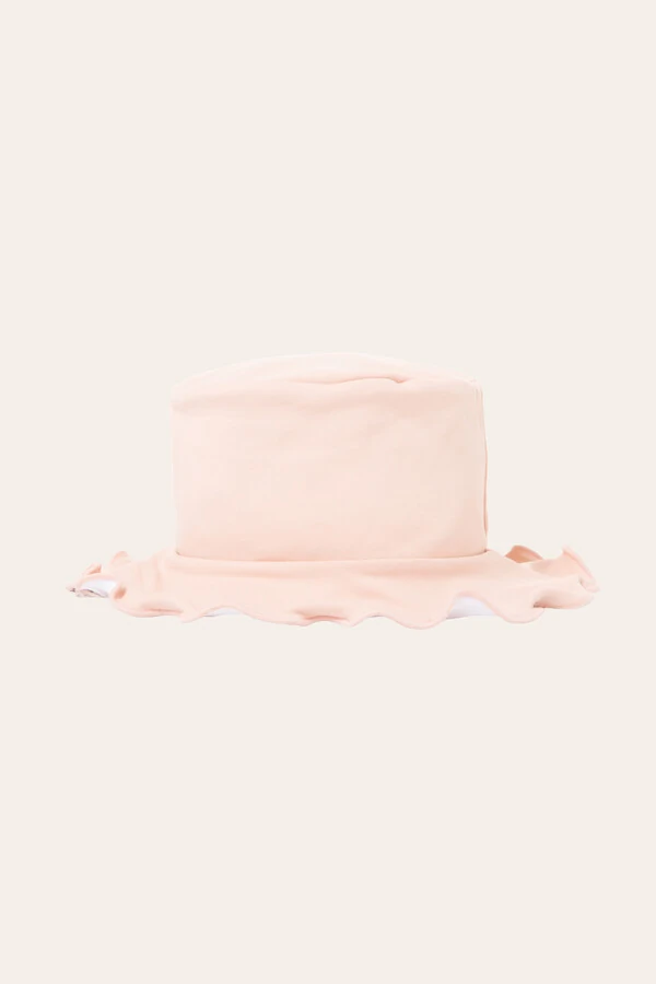 Chapéu Summer Liso Rosa Branco