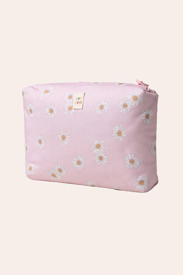Necessaire Estampa Daisy Rosa