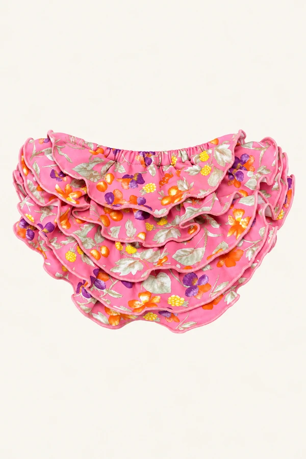 Tapa Fralda Floral Rosa