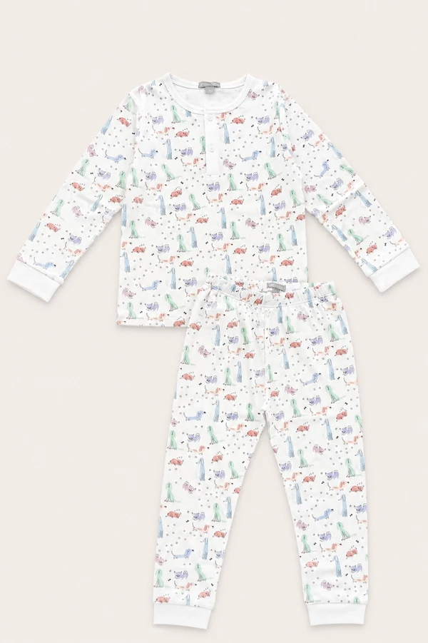 Pijama Cachorros Pima Azul