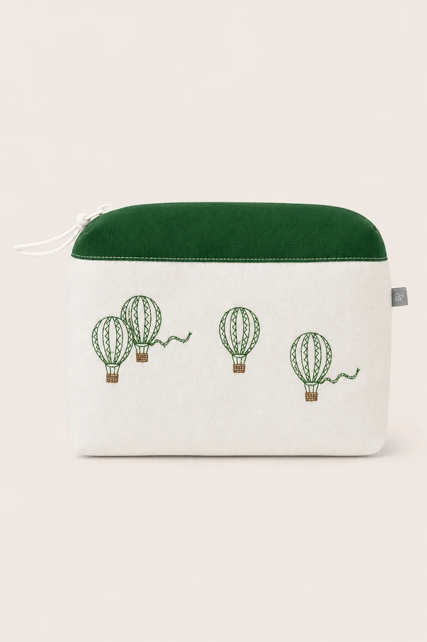 Necessaire de Fustao Balloon Tons de Verde