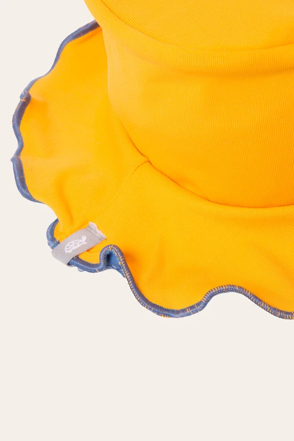 Chapéu Summer Liso Azul Laranja