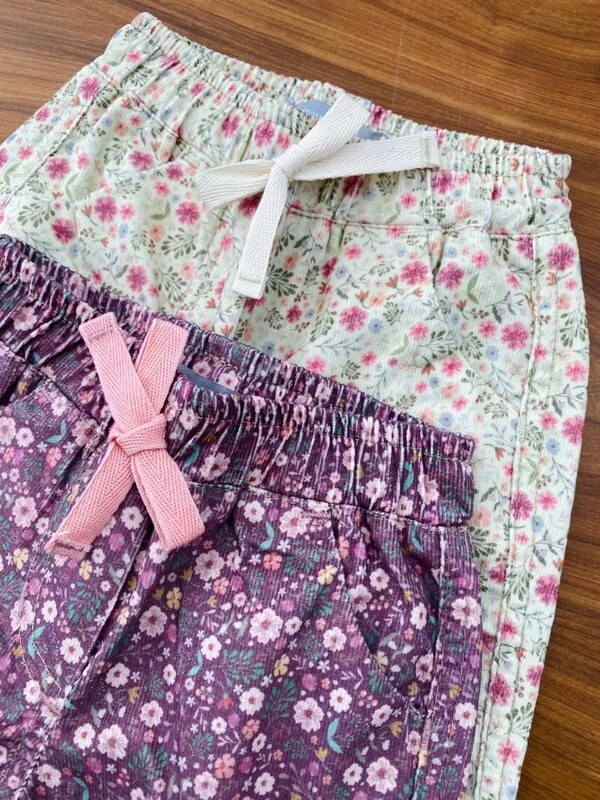 Calça Veludinho Floral Dream Colorido