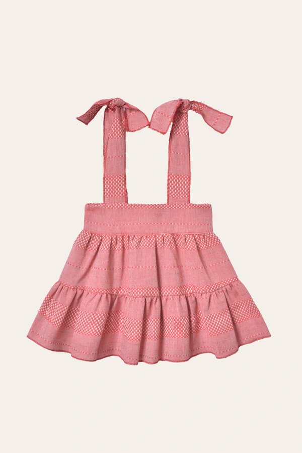 Vestido Tina Listra Vermelho