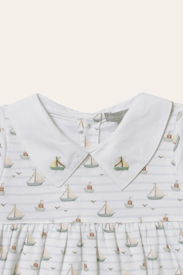 Macacão Curto Barquinho Pima Colorido