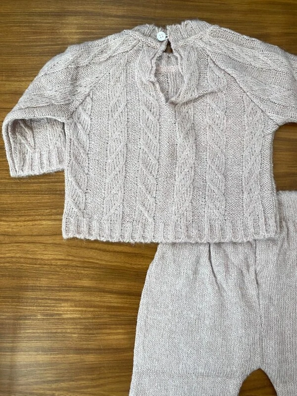 Conjunto Trancoso Lã Rosa Claro