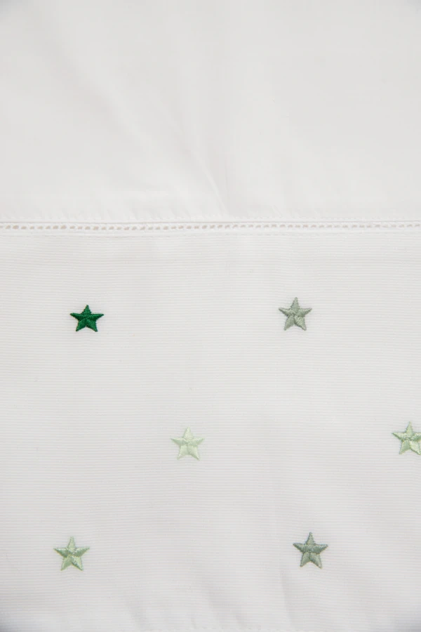 Conjunto Lençol Berço Estrela Salpicado Padrão 59