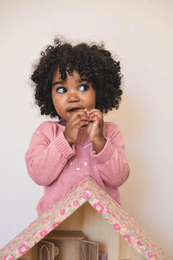 Conjunto Tricot Gato Rosa Mescla