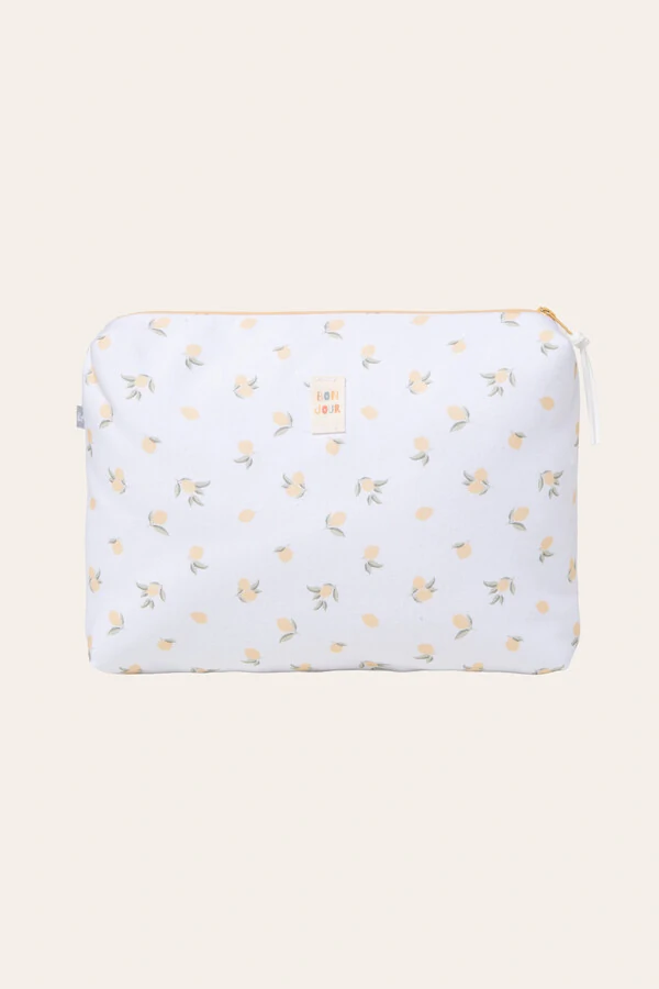Necessaire Limão Off White Mostarda