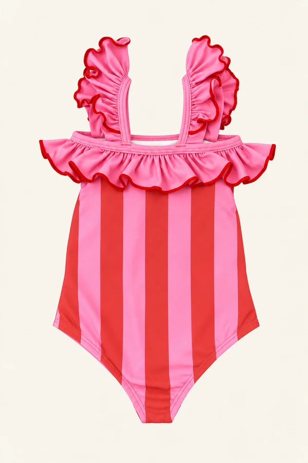 Maiô Taisa Listra Rosa Vermelho