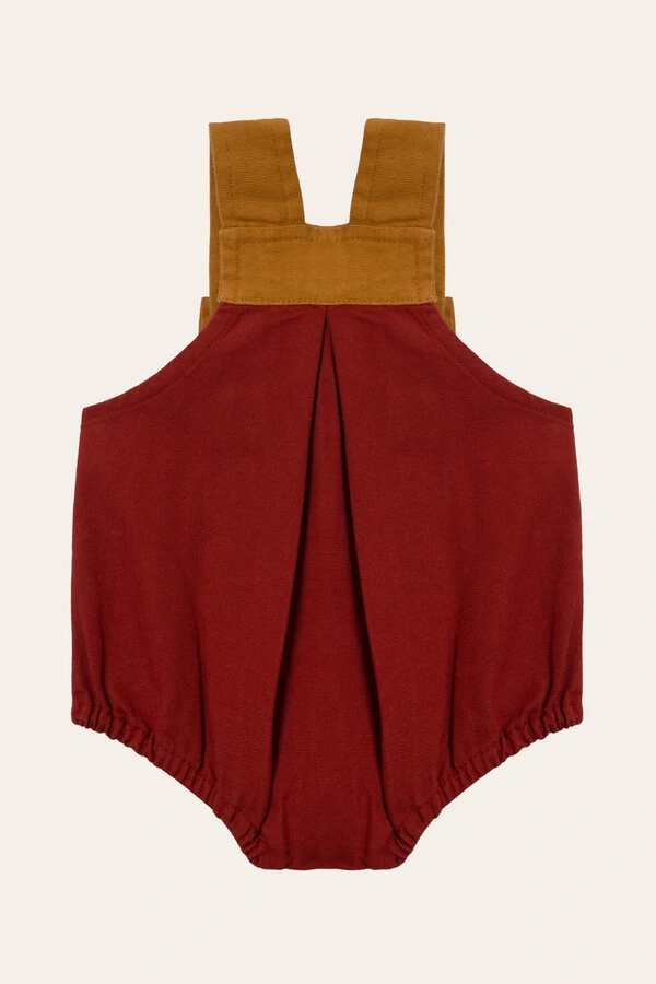 Jardineira Guga Sarja Vinho Mostarda