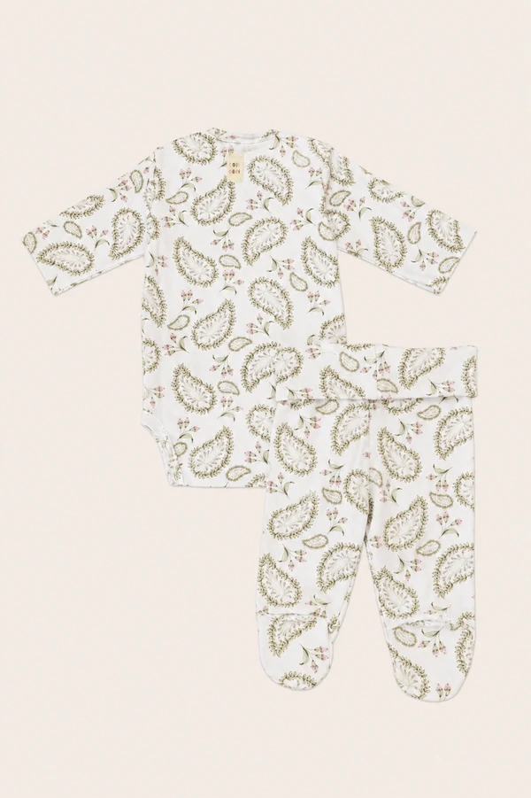 Conjunto Paisley Algodão Egípicio Colorido
